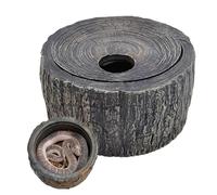 Grotte Reptile Pour Aquarium - Résine Reptile Bac Accessoires Tronc Lézard Terrarium Abri Barbe Tortue Gecko Escalade Bain de Soleil Séjour Maison Et Bureau