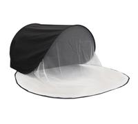 Grotte souterraine d'aquarium - Maille en polyester et fibre de verre 46,06 x 32,28 x 22,44 pouces | Décoration d'aquarium d'angle à courbe naturelle, tunnel de gravier sous- à double trou, crabe