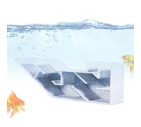 Grotte Souterraine pour Aquarium - Décor d'Aquarium Tunnel Caverne pour Crevettes et Poissons,Abri Labyrinthe Décoratif de Reproduction pour Corydoras Nains, Loches Clown, Plecos, Crabes et Bettas