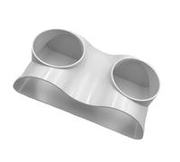 Grotte souterraine pour aquarium, design à deux trous, cachettes de poissons de 17,5 x 8,8 cm, tunnel incurvé naturel, vue de la vie aquatique, abri pour poissons graviers pour Bettas, décoration