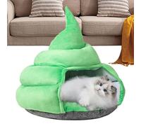 Grottes pour chats d'intérieur, lit couvert pour chat - Maison pour chat en forme de caca | Cabane pour chat douce, tente pour chat confortable, lits pour animaux de compagnie, fournitures pour animau