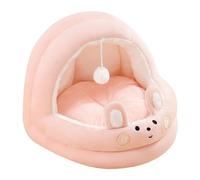 Grottes pour chats intérieurs, grotte pour lits pour chats - Niche pour chat - Grotte chaude semi-fermée pour chats - Lit confortable pour chatons, lit pour chats d'intérieur doux, refuge