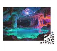 Grottes souterraines et Ciel étoilé Puzzle 1000 Pièces Adultes intéressant Puzzles 1000 Pièce Jeu De Team Building Cadeau 70x50cm/1000pcs