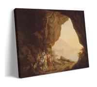 Grotto Painting by Joseph Wright of Derby Poster imprimé décoratif 50,8 x 76,2 cm