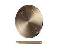 Grouarty - Plaque de distribution de chaleur en acier inoxydable - 24 cm - Adaptateur à induction - Plaque de mijotage pour gaz électrique et verre - Plaque de conversion avec poignée