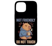 Grouchy Capybara Not Friendly Do Not Touch Drôle Introverti Coque pour iPhone 15