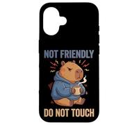 Grouchy Capybara Not Friendly Do Not Touch Drôle Introverti Coque pour iPhone 16