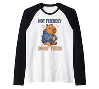 Grouchy Capybara Not Friendly Do Not Touch Drôle Introverti Manche Raglan