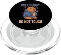 Grouchy Capybara Not Friendly Do Not Touch Drôle Introverti PopSockets PopGrip pour MagSafe