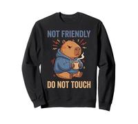 Grouchy Capybara Not Friendly Do Not Touch Drôle Introverti Sweatshirt