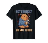 Grouchy Capybara Not Friendly Do Not Touch Drôle Introverti T-Shirt