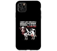 Grouchy Old Woman Cow Full Time Job Funny Tee Coque pour iPhone 11 Pro Max
