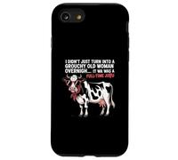 Grouchy Old Woman Cow Full Time Job Funny Tee Coque pour iPhone SE (2020) / 7/8