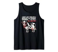 Grouchy Old Woman Cow Full Time Job Funny Tee Débardeur