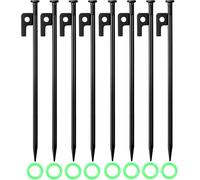 Ground Anchor Stakes 30 Cm 8 Pack Stable Ground Spikes Metal Storm Resistant For Camping Outdoor Hiking