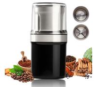 Ground de Grains de Café Et D'épices Électriques, Broyeur Multifonction en Acier Inoxydable pour Herbes, Noix Et Graines, Grande Capacité, Bol Détachable Portable, Nettoyage Facile