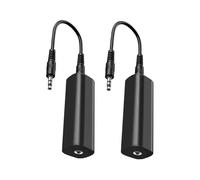 Ground Loop Isolator Noise Filter for Car Audio/Home Stereo,2 PCS with 3.5mm Audio Cables