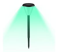 Ground Plug Light Up To 10H Landscape Lighting With Multiple Color Modes For Backyard Yard Lawn | Solar Powered Landscape Lights - Decorative IP55 Waterproof Auto On/Off Path Lamps |