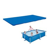 Ground Pool, 13x7ft Rectangular Hot Tub & UV-Resistant Weatherproof Protector, Heavy Duty Outdoor Spa for Summer and Winter, Backyard Patio Garden Pool Protection