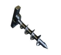 Ground Stakes - Aluminum, Screw Pins Canopy Stakes Durable | Garden Tent Pegs for Landscape, Camping, Backpacking, Beach, Playground, Greenhouse, Outdoor Setup