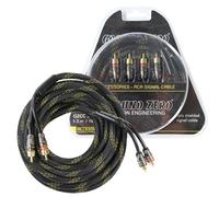 Ground Zero GZCC1.0X-TP 1m Cable Rca Triple Protégé Métal Prise Rca