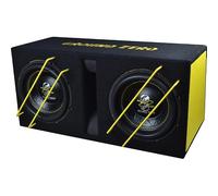 Ground Zero GZIB 2.10SPL Caisson de basses Bass Reflex 2 x 25 cm SPL 800 W RMS 2 x 1 Ohm Boîtier en bois