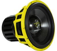 Ground Zero GZPW 15NEO-XSPL Caisson de basses en néodyme SPL de 38 cm, membrane en carbone, 6500 W RMS, fréquence de résonance 31 Hz, panier en fonte d'aluminium