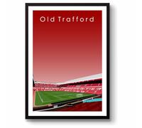 GroundDesigns Man United Affiche A3 sans cadre Motif Manchester Stadium
