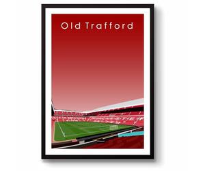 GroundDesigns Man United Affiche A3 sans cadre Motif Manchester Stadium