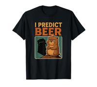 Groundhog Day I Predict Beer Grumpy Groundhog Humour T-Shirt