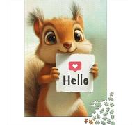 Groundhog Puzzle À 1000 Morceaux Papier Épais Echouillard Dit Bonjour Puzzle Familial Parents-Enfants Activité Lien Familial Heures Divertissement Garanties 38x26cm/1000pcs