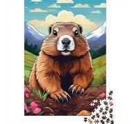 Groundhog Puzzle À 1000 Morceaux Papier Épais Paris Porc Puzzle Familial Passionnés Casse-tête Compatible Plateau Heures Divertissement Garanties 70x50cm/1000pcs