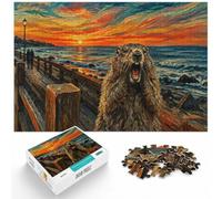 Groundhog Screaming in Edvard Munch's The Scr Puzzle, 1000 pièces | Pour un cadeau puzzle pendant l'Avent : ce puzzle 1000 pièces adulte associe idée cadeau et passion du puzzle.