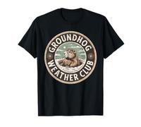Groundhog Weather Club Punxsutawney Phil Shadow Prévisions T-Shirt
