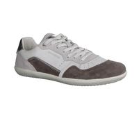 GROUNDIES Nova GO1 2.0 White/Metallic (gris) - Chaussures sportives à lacets - Chaussures pieds nus pour femme, gris, cuir (nubuck - cuir lisse), gris, 38 EU