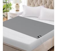 Grounding Sheets - 95 % coton + 5 % fibre d'argent, parure de lit connectée à la terre avec câble de mise à la terre, matelas de mise à la terre pour un meilleur sommeil et détente pour la maison et