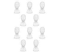 grounds 10X Présentoir de Perruque de Chapeau de Modèle de Tête de Mousse de Mannequin de Mousse de Polystyrène