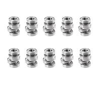 grounds 6002Z Roulements à Billes Métalliques Blindés 15 x 32 x 9 mm 50 Pièces, Argent