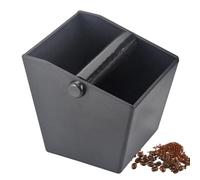 Grounds Container - Coffee Ground Knock Box, Tool Organizer | Coffee Bin, Compact Waste Container, Sturdy Coffees Grounds Holder, Easy Clean Spill-Proof Design, Ideal Station Setup