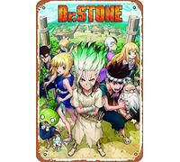 Group Dr Stone Movie & TV Anime & Manga Plaque en métal 20,3 x 30,5 cm Décoration murale vintage rétro
