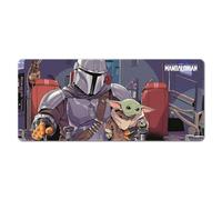 Grupo Erik - Tapis de Souris XXL The Mandalorian & Grogu - Tapis de Bureau 80 x 35 cm | sous Main Bureau, Tapis de Souris Gamer, Tapis de Bureau Gaming, Déco Bureau