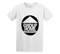 Group Home Gang Starr Foundation Golden Era Hip Hop Livin Proof NYC Unisex Crew Neck Cotton Tee Men's Short-Sleeve T-Shirts White XL
