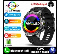 Group Montre Intelligente Amoled Pour Homme,Tracker D'Activité,Ip68,Étanche,Appel Bluetooth,Huawei,Xiaomi,Batterie 2024 Mah,Nouveau,450.Black.