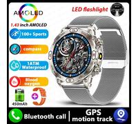 Group Montre Intelligente Amoled Pour Homme,Tracker D'Activité,Ip68,Étanche,Appel Bluetooth,Huawei,Xiaomi,Batterie 2024 Mah,Nouveau,450.Silver Net.