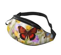 Group of Butterflies Sac banane pour femme et homme Sac banane tendance Petit sac banane d'extérieur