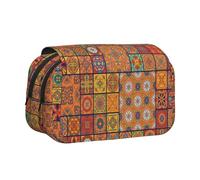 Group of Maroc Trousse polyvalente avec compartiments pratiques pour voyage et fournitures de bureau Grande capacité Motif géométrique
