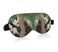 Group Of Panda Climing Tree Eye Masks Cover Blocks Light Sleep Mask Shade Cover Blindfold Relaxing Eyeshade Cover avec serre-tête réglable pour hommes femmes enfants