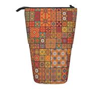 Group of Trousse à crayons rétractable verticale Motif géométrique marocain Pour l'école et le bureau