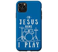 Groupe chrétien au nom de Jésus Je Joue de la Batterie en Jouant du Batteur Coque pour iPhone 11 Pro Max