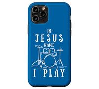 Groupe chrétien au nom de Jésus Je Joue de la Batterie en Jouant du Batteur Coque pour iPhone 11 Pro